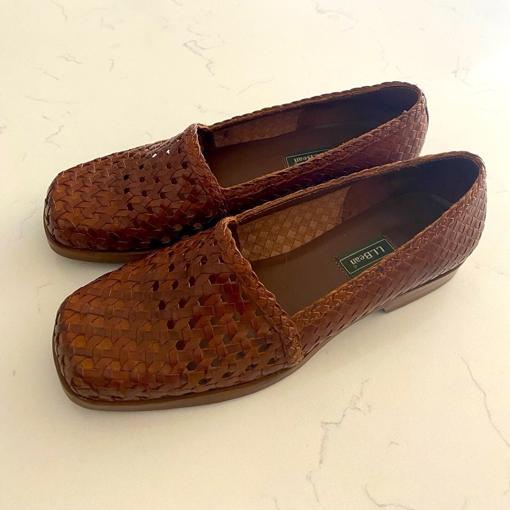 L.L. Bean Brown Woven Flats
